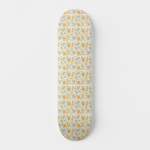 Skateboard impresión de guardería de animales de safari