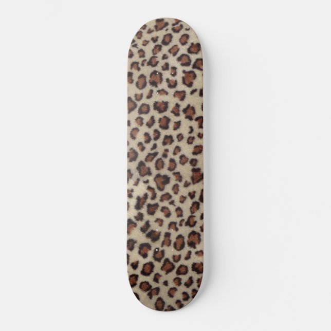 Skateboard Impresión de leopardo (Anverso)