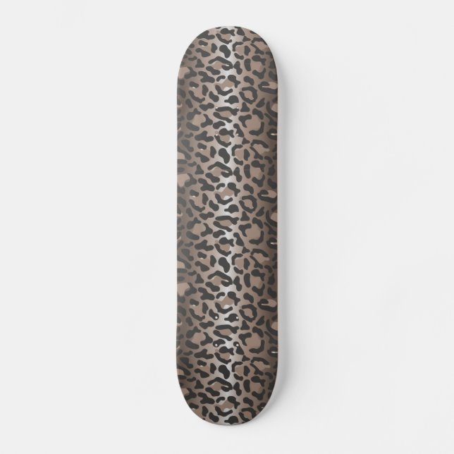 Skateboard Impresión de leopardo (Anverso)