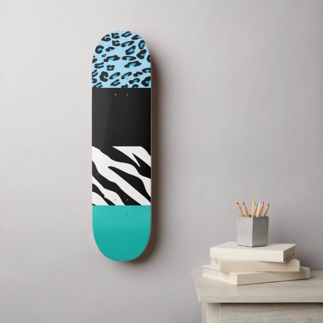 Skateboard Impresión de leopardo, impresión de cebra, impresi (Arte de la pared)