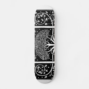 Skateboard Impresión de patrón de árbol Art Nouveau de Aubrey