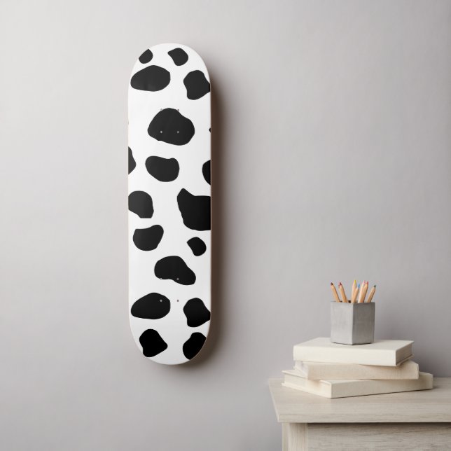 Skateboard Impresión de vaca, Patrón De Vaca, Cuadros De Vaca (Arte de la pared)