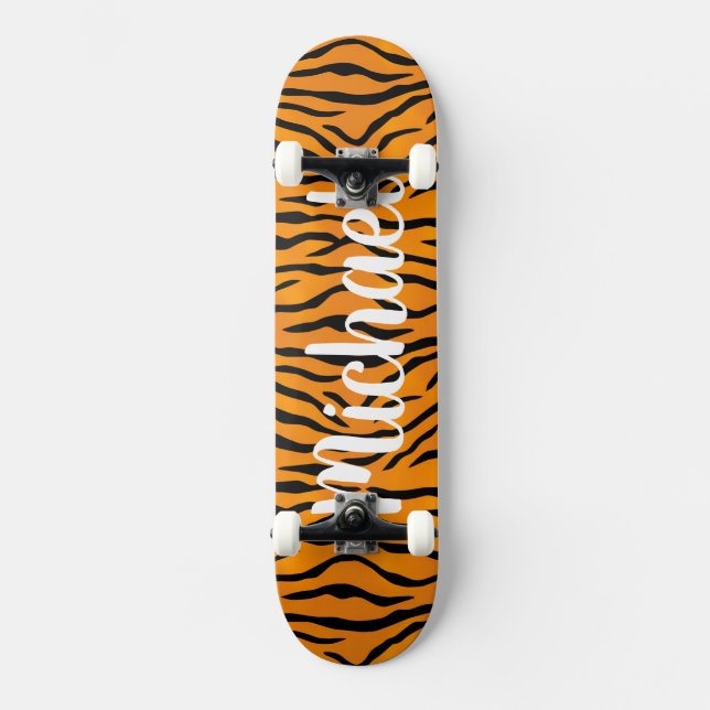 Skateboard Impresión del tigre (Anverso)