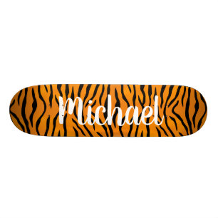 Skateboard Impresión del tigre