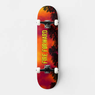 Skateboard Impresionante tabla de patinaje de incendios delan