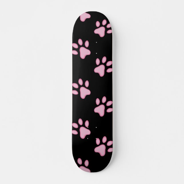 Skateboard Impresiones Pink Paw (Anverso )