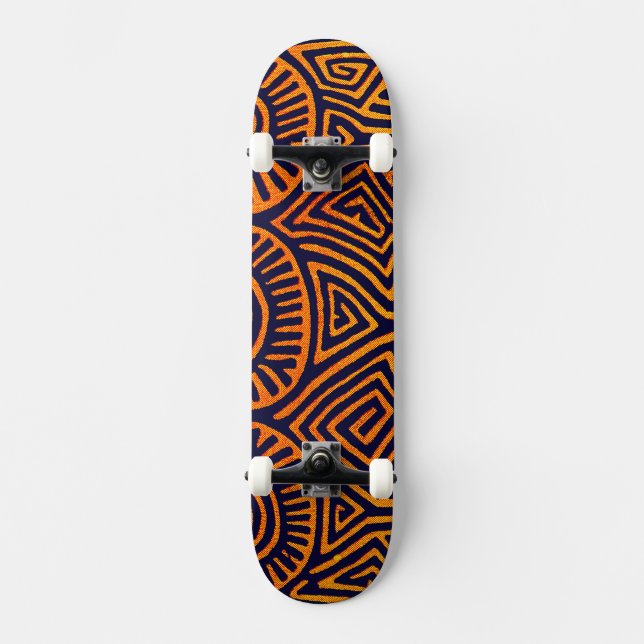Skateboard Indio Cuna - Skateboard Tribal VooDou (Anverso)