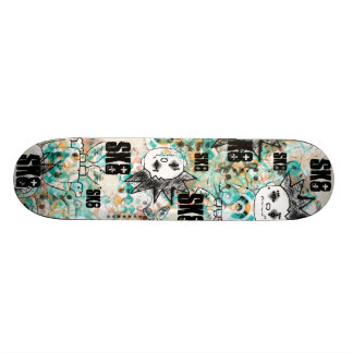 Skateboard Individuo de Argyle de la pintada +Monopatín del