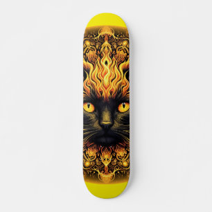 Skateboard Inferno Kitty Mandala