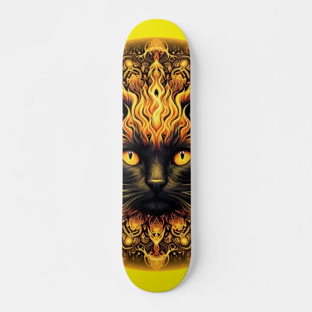 Skateboard Inferno Kitty Mandala (Anverso )