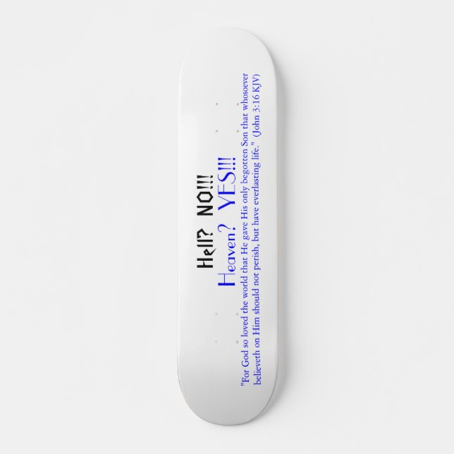 Skateboard ¿Infierno?  ¡NO!!! , (Anverso )