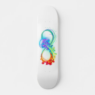 Skateboard Infinidad con las medusas del arcoiris