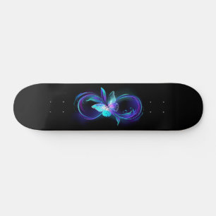 Skateboard Infinito brillante con mariposa mágica