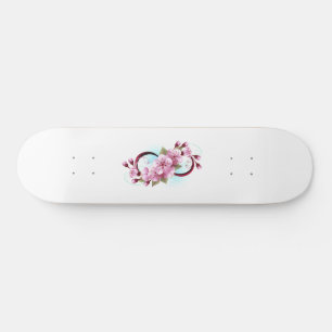 Skateboard Infinito con las flores de flores de Sakura Blosso