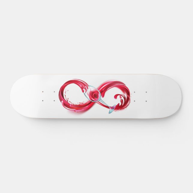 Skateboard Infinito con vino Rojo (Horz)
