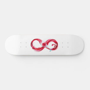 Skateboard Infinito con vino Rojo