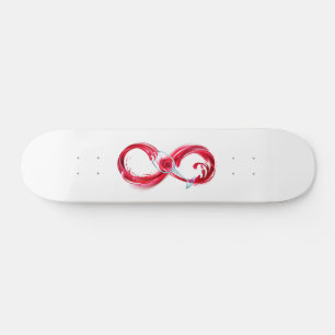 Skateboard Infinito con vino Rojo