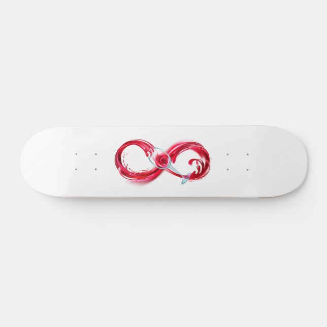 Skateboard Infinito con vino Rojo (Horz)