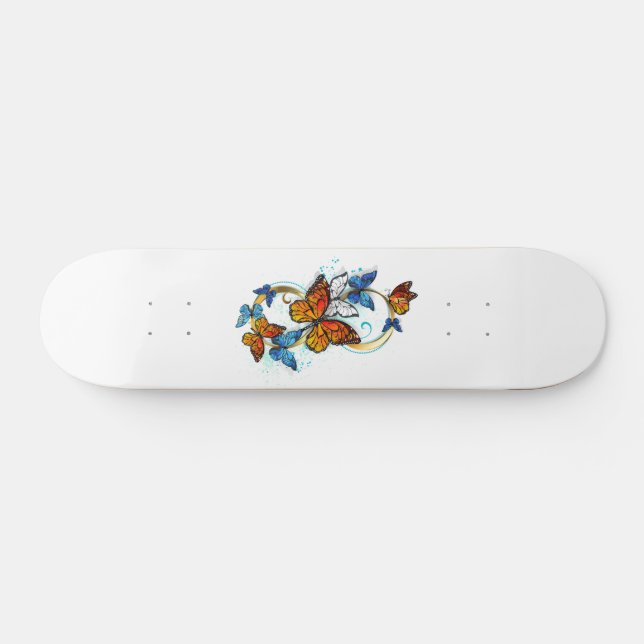 Skateboard Infinity of Monarch Butterflies (Horz)