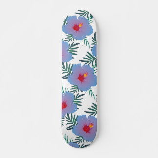Skateboard Inhibisco azul tropical