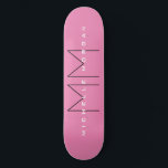 Skateboard Iniciales de nombres Minimalistas modernos monogra<br><div class="desc">Moderno y moderno Personalizar Profesional Diseño Simple. Puede Editar fácilmente los detalles del producto.</div>