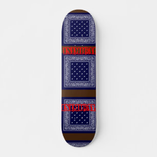Skateboard Inimical Blue Paisley