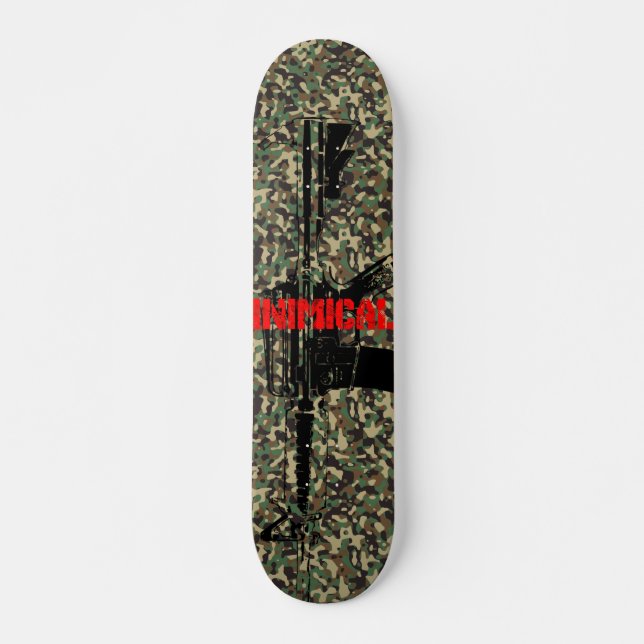 Skateboard Inimical Camo Rifle (Anverso )