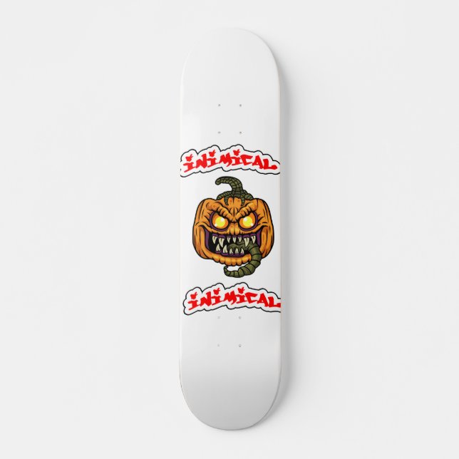 Skateboard Inimical cubierta de patinaje para Halloween (Anverso )