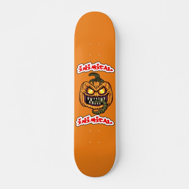 Skateboard Inimical cubierta de patinaje para Halloween (Anverso )