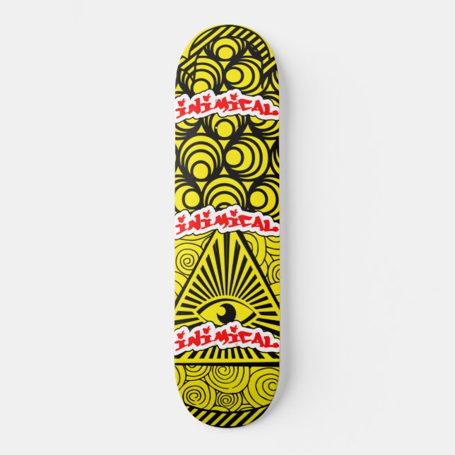 Skateboard Inimical Hamsa Evil Eye (Anverso)