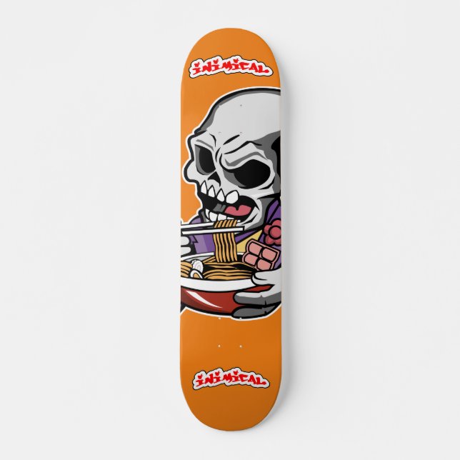 Skateboard Inimical Ramen Skull (Anverso )
