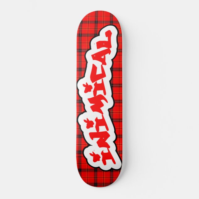 Skateboard Inimical Scottish Plaid (Anverso)
