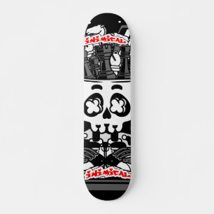 Skateboard Inimical Skull De Ajedrez