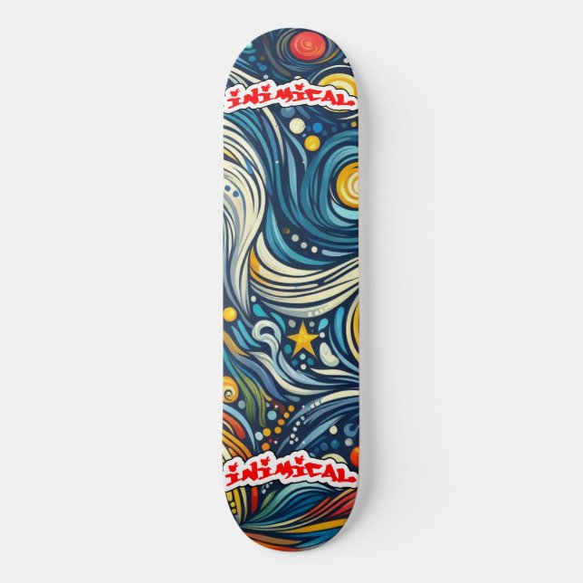 Skateboard Inimical Van Gogh (Anverso)