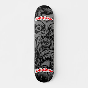 Skateboard Inimical Zombie Lady