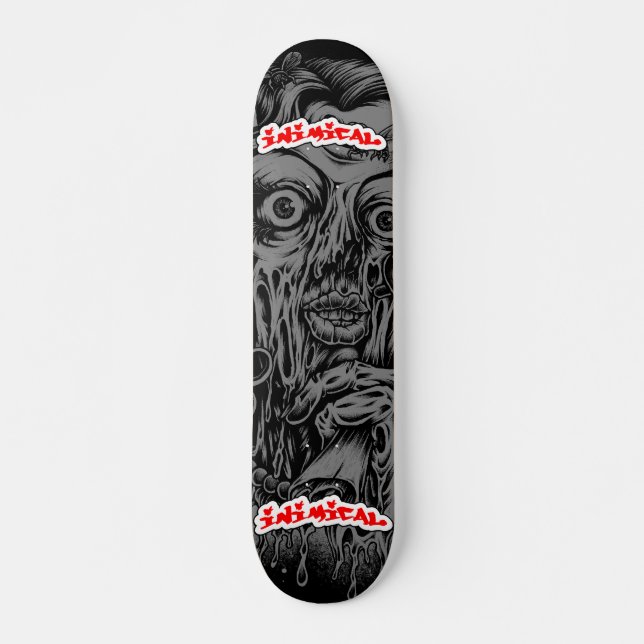 Skateboard Inimical Zombie Lady (Anverso )