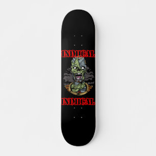 Skateboard Inimical Zombie Skull