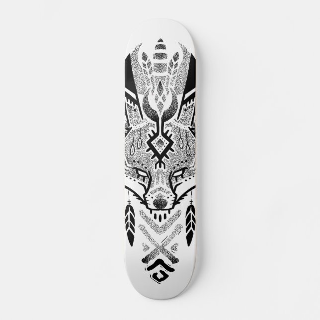 Skateboard Insignia de tatuaje estilo Skate de renard (Anverso)