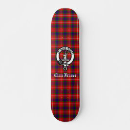 Skateboard Insignia Escudo de Clan Fraser y Tartán