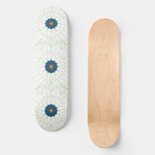 Skateboard inspiración de pavo real