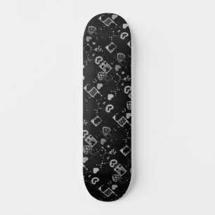 Skateboard Inspiración en el arte urbano monocromático de Gua