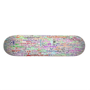 Skateboard Internet Chat Lingo Art