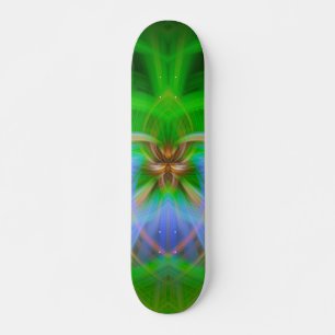 Skateboard Intrincación verde 