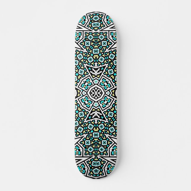 Skateboard Invertir Cruz de mosaico (Anverso )