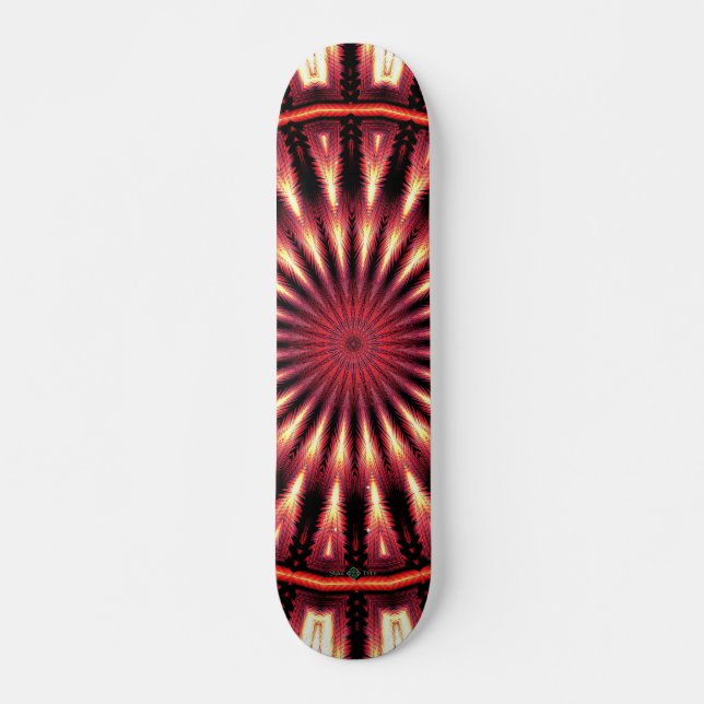 Skateboard Invertir Mandala de Onda de Sonido 2 (Anverso )