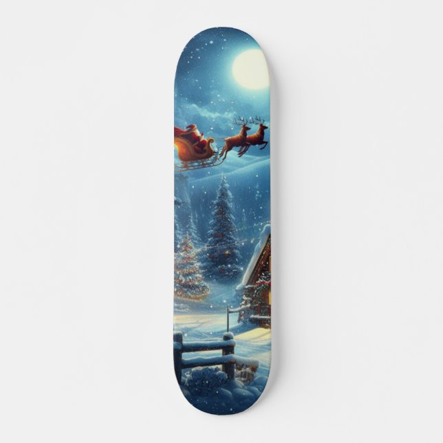 Skateboard Invierno/Santa/Navidades/Nieve (Anverso )