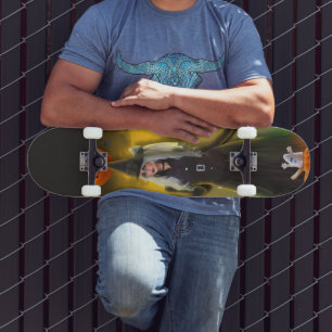Skateboard Invitación de cumpleaños de Halloween Espeluznante
