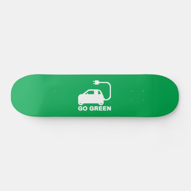 Skateboard Ir Verde ~ Conducir autos eléctricos (Horz)