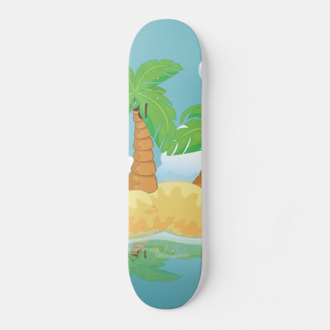 Skateboard Isla desierta (Anverso)