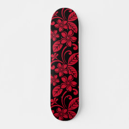 SKATEBOARD ISLAND PLUMERIA (NEGRO/ROJO)